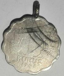 LOT.11 » TÜRKİYE 1944  1 KURUŞ  KOLYE HALİNE GETİRİLMİŞ