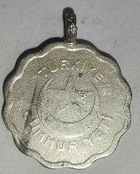 TÜRKİYE 1944  1 KURUŞ  KOLYE HALİNE GETİRİLMİŞ