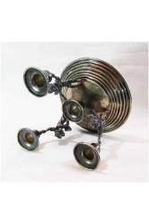 Vintage Gümüş 4 Lü Mumluk-şamdan...925 Ayar