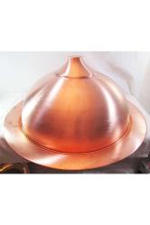 Dev Boy Kapaklı Bakır Servis Tepsisi