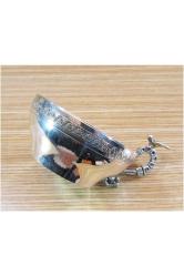 Vintage Süleymaniye Işi Kuşlu Gümüş Küçük Çamçak