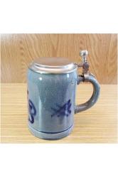 Tankard Vintage Alman El Boyama Seramik Bira Bardağı...
