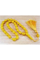 Süper Nokta Süslemeli Model Kanayan Bağa Katalin 33 Lük Tesbih...11x14mm