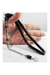 Usta Işi Gümüş Işleme Imameli Ateşi Sıkma Kehribar 33 Lük Tesbih....