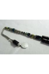 Usta Işi Gümüş Işleme Imameli Ateşi Sıkma Kehribar 33 Lük Tesbih....