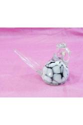 Murano Cam Şirin Kuş Biblo....alacalı