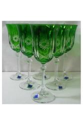 ViNTaGe İTALYAN Le Stelle BOHEM KRİSTAL KaDeH TaKıMı.....SIFIR ÜRÜN