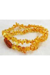 Hakiki Baltık Damla Kehribar Bebek-çocuk Kolyesi.**.diş Çıkarma