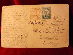 KARTPOSTAL,1917 ORMANDA KIZ VE KUZU TEMALI 460