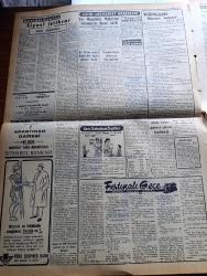 Vatan Gazetesi - 18 Kasım 1955 - Ahmet Emin Yalman Köşe Yazısı - Ege Köylerinde Şiddetli Yağmurdan 750 Ev Yıkıldı - 80.000 Kilo Zeytinyağı Sel Sularına Karıştı - Binlerce Zeytin Ağacı Harap Oldu - Sarıgüzel'de Çöken Apartmanın Altında Kalanlardan 14 Kişi Öldü - Amerikalı Kongre Üyesi Maliye Ve Hariciye Vekiliyle Görüştü - İran Başvekili Hüseyin Ala Bir Suikast Teşebbüsünde Yaralandı - Fırtınalı Gece Yazan Orhan Kemal Yazı Dizisi - Eski Mezarlıklar Müdürü Safa Güney'in Duruşmasına Devam Edildi - Atatürk Filminin Senaryosu Yakında Hazırlanacak - Geçmişte Bugün Kanije Zaferi Yazan Feridun Fazıl Tülbentçi Yazı Dizisi - Gazeteci Ceyn Arden'in Maceraları Çizgi Roman - Hoş Memo Karikatür - İslam Tarihinde Düşünen Baş Hazreti Ali Yazan Abdülbaki Gölpınarlı - Cemiyet Hayatı - Sonu Gelmeyen Yol Çeviren Burhan Arpad - Fenerbahçe Takımı Eski Sistemine Dönüyor - Cumartesi Günkü At Yarışları - Basketbol Milli Takımı Kampa Girdi - Amerikalı Olimpiyat Halter Şampiyonu Paul Anderson - Ping Pong