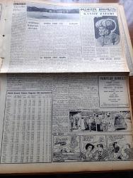 Vatan Gazetesi - 18 Kasım 1955 - Ahmet Emin Yalman Köşe Yazısı - Ege Köylerinde Şiddetli Yağmurdan 750 Ev Yıkıldı - 80.000 Kilo Zeytinyağı Sel Sularına Karıştı - Binlerce Zeytin Ağacı Harap Oldu - Sarıgüzel'de Çöken Apartmanın Altında Kalanlardan 14 Kişi Öldü - Amerikalı Kongre Üyesi Maliye Ve Hariciye Vekiliyle Görüştü - İran Başvekili Hüseyin Ala Bir Suikast Teşebbüsünde Yaralandı - Fırtınalı Gece Yazan Orhan Kemal Yazı Dizisi - Eski Mezarlıklar Müdürü Safa Güney'in Duruşmasına Devam Edildi - Atatürk Filminin Senaryosu Yakında Hazırlanacak - Geçmişte Bugün Kanije Zaferi Yazan Feridun Fazıl Tülbentçi Yazı Dizisi - Gazeteci Ceyn Arden'in Maceraları Çizgi Roman - Hoş Memo Karikatür - İslam Tarihinde Düşünen Baş Hazreti Ali Yazan Abdülbaki Gölpınarlı - Cemiyet Hayatı - Sonu Gelmeyen Yol Çeviren Burhan Arpad - Fenerbahçe Takımı Eski Sistemine Dönüyor - Cumartesi Günkü At Yarışları - Basketbol Milli Takımı Kampa Girdi - Amerikalı Olimpiyat Halter Şampiyonu Paul Anderson - Ping Pong