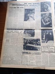 Vatan Gazetesi - 8 Aralık 1955 - Ahmet Emin Yalman Köşe Yazısı - Kabine Dün De Açıklanamadı - Muhtemel Yeni Vekiller Kimler - Clement Attle İşçi Partisi Liderliğinden İstifa Etti - Adnan Menderes Bazı Mebuslara Dün Gece Bir Ziyafet Daha Verdi - Demokrat Parti Grubu İdare Heyeti Bugün Olağanüstü Toplanıyor - Mükerrem Sarol'dan Sözlü Müdafaa İstendi - İstanbul Mühim Bir Ticaret Merkezi Haline Getirilecek - Fırtınalı Gece Yazan Orhan Kemal Yazı Dizisi - Yılbaşı Gecesi İçin Bir Masa 1000 Lira - Eyüp Bölgesinde 1,5 Ayda 140 Tifo Vakası - Geçmişte Bugün Güzel Kraliçe Mari Stuart Yazan Feridun Fazıl Tülbentçi Yazı Dizisi - Gazeteci Ceyn Arden'in Maceraları Çizgi Roman - Hoş Memo Karikatür - Hürriyet Partisinin Tüzüğü Hazırlandı - İslam Tarihinde Düşünen Baş Hazreti Ali Yazan Abdülbaki Gölpınarlı Yazı Dizisi - Moda İlkokulundan Yavrularla Bir Sohbet - Çocuk Köşesi - Cemiyet Hayatı - Radyo Ve Bulmaca - Opon Ağrı Kesici - Milli Piyango Dün Çekildi - Spor Oyunları Federasyonunun Son Aldığı Karar