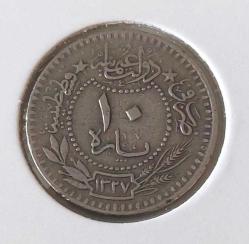 10 PARA 1327-5 SULTAN MEHMET REŞAT ORİJİNAL MADENİ NİKEL NADİR LLL3R1
