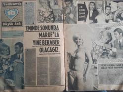 Pazar Haftalık Aktüalite Sinema Tiyatro Müzik ve Magazin Dergisi - 7 Mart 1969 - Sayı:650 - Nebahat Çehre - Mine Soley - Gönül Yazar ''Eninde sonunda Maruf Bekdaş'la yine beraber olacağız'' - Gönül Yazar - Orhan Boran - Özden Çelik - Pekkan kardeşler faaliyette - Ajda Pekkan - Haldun Dormen - Semiramis Pekkan - Memduh Ün kamera karşısında - Cüneyt Arkın - Sema Özcan - Hülya Koçyiğit kulüp kulüp geziyor - Nebahat Çehre avantür filmlerim oyuncusu oldu - Dişi Fantoma - Engin Çağlar, Türkan Şoray'la yine beraber - Yılmaz Güney - Ertan Anapa ''Hayır'' diye dursun - Ümit Utku - Zeynep Aksu - Sevinç Pekin yeniden Yeşilçam'a döndü - Muzaffer Tema - Hanımların köşesi - Zeynep Berk - Bu haftaki falınız - Yeşilçam bir uzatmalı bekar daha kaybetti - Metin Erksan evlendi - Burhan Apaydın, Nevin Pere ile evlenmez - Mine Soley - Tokalon krem reklamı fotoğraf ve haberi - Tam Takım Dergi