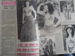 Pazar Haftalık Aktüalite Sinema Tiyatro Müzik ve Magazin Dergisi - 1976 Yılı - Sayı:984 - Nazan Şoray - Ahu Tuğba - Müjde Ar, Yeşilçam'da Memnu Aşkın kahramanı oldu - Salih Güney - Kadir İnanır - Tufan Giray - Fatma Belgen - Niyazi Kasabalı - Nezihi Tümay - Gülseren Çelik - Sevinç Duygu - Selva Canyoran - Dinçer Bıçakkan - Çiğdem Pirim - Çölban Özakar - Orhan Şevki - Asu Maralman - Rüçhan Çamay - Pakize Suda - Aynur Aydan - Metin Akpınar - Samim Y. Baki - Gülşen Koçal - Tolga Aşkıner - İbrahim Şensoy - Zihni Seden - Kemal Özkan - Leyla Sayar - Rüçhan Çamay - Fatma Belgen - Ahmet gülhan - Yalçın Gülhan - Şantöz Aylin - Sevgi Can - Doğan Bilge - Tülin Elgin'den sonra Aylin'in cenazesini kaldırmak İstanbul Belediyesine düştü - Figen Han Dev Posteri - Ünlüler albümü: Esen Püsküllü - Salih Güney - Yıldırım Önal - Cüneyt Arkın - Hulki Saner - Murat Soydan - Cüneyt Gökçer - Gülten Ceylan - Yılmaz Köksal - Erol Büyükburç - Atacan Arseven - Sadri Alışık - Prenses Banu - Posterli Tam Takım Dergi