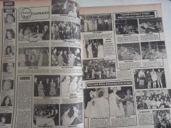 Pazar Haftalık Aktüalite Sinema Tiyatro Müzik ve Magazin Dergisi - 1976 Yılı - Sayı:979 - Mine Mutlu - Funda Balcı- Cüneyt Arkın - Atıf Yılmaz - Zerrin Arbaş - Rita Fins - Jurgen Von Mahs - Suphi Aydıner - Muhittin Gençaslan - Melda Özdoyuran - Yalçın Lalezar - İhsan Vardar - Sevim Bodur - Ayşe Nurullah Gezgin - Selma Beyce - Faruk İbrahimiye - Sabahat Ayaz - Gülizar Kurbanzade - Ferhan Çakırlı - Birol Peker - Şerim Kerimoğlu - Nevin Pere - Feridun Revanbaş - Ayfer sunman - Nilüfer Şenkaya - Filiz Akın - Meral Zeren'e de artık Yeşilçam'da iş kalmadı  -Yeşim Yükselen Dev Posteri - Ünlüler Albümü: Leyla Sayar - Muzaffer Tema - Tanju Gürsu - Osman Faruk Seden - Sevda Ferdağ - Fatma Girik - Selma Güneri - Sevil Candan - Muhterem Nur - Zuhal Üstüntaş - Orhan Günşiray - Ahmet Tarık Tekçe - Cenk Er - Halit Refiğ - Metin Erksan - Ekrem Bora - Semih sergen - Aynur Akarsu - Cömert Baykent, Ajda Pekkan'a bu kez ''evet'' deyiverdi - Nebahat Çehre - Yılmaz Güney - Posterli Tam Takım Dergi