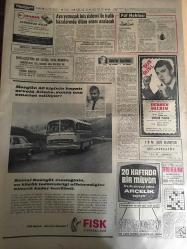 HÜRRİYET GAZETESİ 11 TEMMUZ 1967  YIL :20 SAYI :6896--Yunan Kuvvetleri Makarios u devirecek --1955 Türkiye Kraliçe ve Avrupa İkinci Güzeli :Suna Soley kör oldu ---Su böreğine karbonat  yerine DDT koyan kadın  üç çocuğu  zehirlenip ölünce  çıldırdı ----Margaret Lee ,bir ay Türkiye de  kalacak ---Jandarmanın yaraladığı  ebe 6 yıl  evlenemeyecek ---Yeni  binaların yükseklikleri muhife  göre ayarlanacak --Aya yumuşak iniş sistemi ile trafik kazalarında ölüm oranı azalacak ---Avrupa ikincisi olan Bulgarlar bol bol göbek attı ----Milli Takımda bir revizyon yapılmalıdır ---Şampiyonluğa herkes sevindi---Futbolun kalkınması için küme şart ---Ulvi Yenal Beden Terbiyesi Genel Müdürü Oldu ---Güreşçilerimiz  Türk gibi kuvvetli sözünü Dünyaya bir daha duyurdu ---