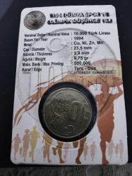 10 BİN LİRA 1994 DÜNYA SPOR OLİMPİK DÜŞÜNCE YILI