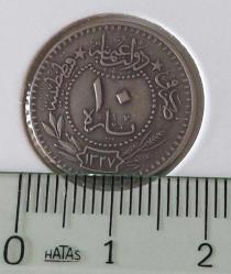 10 PARA 1327-4 SULTAN MEHMET REŞAT ORİJİNAL MADENİ NİKEL NADİR ŞŞŞ2R1A