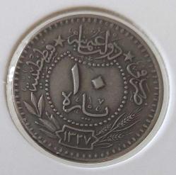 10 PARA 1327-4 SULTAN MEHMET REŞAT ORİJİNAL MADENİ NİKEL NADİR ŞŞŞ2R1A