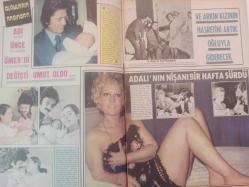 Pazar Haftalık Aktüalite Sinema Tiyatro Müzik ve Magazin Dergisi - 1976 Yılı - Sayı:973 - Bahar Erdeniz - Yeşim Yükselen - Arzu Okay banyo sahnesinde sette kim var, kim yok dışarıya çıkarttı - Pınar Yaşaroğlu - Kazım Şahin - Uğur Güriz - Nevin Pere - Hayret Bakioğlu - Ceyda Orhun - Gülten Özdemir - İnci Tüzünalp - Selman Erim - Sevgi Erim - Yılmaz Ağaoğlu - Ayça Menküer - Barış Manço - İnci Günay - Ertuğrul Soysal - Suna Çakır - Cüneyt Arkın - Cezmi Kazancıgil - Handan Adalı - Nazan Adalı - Selma Güneri - Mine Mutlu, Arzu Okay derken Feri Cansel de çıplaklık yarışına katıldı - Ünlüler albümü: İzzet Günay - Zafer Davutoğlu - İzzet Günay - Temel Gürsu - Neşe Karaböcek - Arzu Okay - Gül Tener - Türkan Şoray - serpil Gül - Aram gülyüz - Sedef Türkay - Filiz Akın - Ümit Utku - Sermet Serdengeçti - Ali Poyrazoğlu - Serdar Gökhan'a abayı yakan Elif Pektaş, Mualla Omay'a - Özcan Tekgül yürüyünce yürekler titrerdi - Turhan Seyfioğlu - Serpil Gül - Bilal İnci - Sevda Nur - Tam Takım Dergi