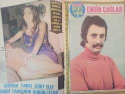 Pazar Haftalık Aktüalite Sinema Tiyatro Müzik ve Magazin Dergisi - 1976 Yılı - Sayı:971 - Gülşen Bubikoğlu - Emel Özden - Seher Şeniz gizli aşkını açıkladı - Tekin Savaşır - Reşat Ertunç - Kadir Ece - Ayşe Çağlayan - Bingöl Bacanak - Nükhet Duru - Bülent Oral - Sezen Cumhur Önal - Lando Buzzanco - Turhan Erdem - Nuray Şaydar - Uğur Dündar - Ayşe Mete - Adnan Ataman - Tevfik Karahan - Gülşen Tatlıcı - Mustafa Yücel - Ali Rıza binboğa - Sevim Refiğ - Gülderen Dere - Lütfi Tokoğlu- Cengiz Ulutaş - Şevket Belliken - Brigitte Bardot ''Aşka hala doymadım'' diyor - Semiha Yankı dört elle kendi yangınını körüklüyor - Ünlüler Albümü: Engin Çağlar - Hülya Koçyiğit - Orhan Aksoy - Ümit Utku - Zeynep Aksu - Mehmet Bozkuş - Türkan Şoray - Kerime Nadir - Ertem Güreç - Hülya Darcan - Bülent Ersoy balon aşkı - Semiha Yankı - Nilüfer Koçyiğit - Feryal Koçyiğit - Selim Soydan - Kaleci Varol - Vecdi Benderli - Erol Batıbeki - Fatma Girik'in ilk büyük aşkı Varol Ürkmez'di - Tam Takım Dergi