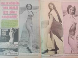 Pazar Haftalık Aktüalite Sinema Tiyatro Müzik ve Magazin Dergisi - 1976 Yılı - Sayı:966 - Seyyal Taner - Prenses Banu - Çek güzeli Romina Yeşilçam'a yerleşti - Yaman Tüzcel - Toni Caouki - Tülin Öner - Abdullah Erdal - Nükhet Arslan - Cevat Alkan - Semahat Akan - Müzeyyen Bayülken - İnci Çayırlı - Perihan Altındağ - Aziz Mahir Erdal - Abdullah Erdal - Emine Işıklar - Erman Şener - Tarık Akan - Mete Gürsel - Hülya Toğlu - İbrahim Gürçen - Necati Karakaya - Emel Sayın tam dört kez çocuk aldırmış - Çıplaklıkta Seher Şeniz ve Anuşka'yı geçen yok - Ünlüler Albümü: Göksel Arsoy - Ülkü Erakalın - Belgin Doruk - Hüseyin Baradan - Necdet Tosun - Nevzat Okçugil - Hulki Saner - Nevzat Pesen - Türkan Şoray - Memduh Ün - Bülent Oran - Sırrı Gültekin - Melek Görgün: ''Ben baharı işte böyle karşılarım'' dedi - Nilüfer Aydan - Yılmaz Duru - Halit Refiğ - Reha Yurdakul - Muhterem Nur - Hayati Sönmez - Fatma Belgen - Sermet serdengeçti - Sevgi Sun - Ahmet Arkan fotoğraf ve haberi - Tam Takım Dergi
