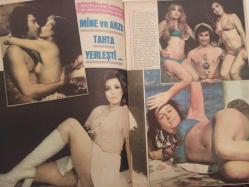 Pazar Haftalık Aktüalite Sinema Tiyatro Müzik ve Magazin Dergisi - 1976 Yılı - Sayı:965 - Nazan Şoray - Özden Yüce - Perihan Ateş 21 yaşına kalbi boş girdi - Nuri Sesigüzel - Yeşim Yükselen - Pakize Suda - Emel Özden - Serpil Örümcer - Müşerref Tezcan - Feridun Çölgeçen - Ahmet altunuş - Necmettin Benek - Şevket Şeker - Mehmet Öztopu - Nurettin SAbuncu - Kamuran Akkor - Vasfi Uçaroğlu - Nurhan Akgün - Seyhan Karabay - Yalçın Gülhan - Zeki Doğan - Nisa Serezli - Kerem Yılmazer- Refik Kalay - Mine Mutlu ve Arzu Okay tahta yerleşti - Fatma Girik - Şampiyonlar Şampiyonu Fenerbahçe Dev Posteri - Ünlüler Albümü: Neşe Karaböcek - Salih Güney - Oksal Pekmezoğlu - Bilal İnci - Engin Çağlar - Süleyman Turan - İzzet Günay - Temel Gürsu - Yıldız Kenter - Turgut Boralı - Ayhan Işık - Hüseyin Peyda - Ertuğrul Bilda - Sermet Serdengeçti - Filmciler Suphi Kaner'i boykot etmişti ve o da canına kıydı - Göksel Arsoy - Belgin Doruk - Ferit Ceylan - Şahan Haki - Aysel Tanju -  Posterli Tam Takım Dergi