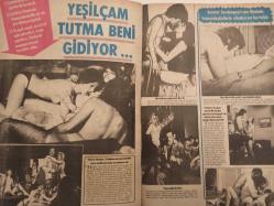 Pazar Haftalık Aktüalite Sinema Tiyatro Müzik ve Magazin Dergisi - 1976 Yılı - Sayı:965 - Nazan Şoray - Özden Yüce - Perihan Ateş 21 yaşına kalbi boş girdi - Nuri Sesigüzel - Yeşim Yükselen - Pakize Suda - Emel Özden - Serpil Örümcer - Müşerref Tezcan - Feridun Çölgeçen - Ahmet altunuş - Necmettin Benek - Şevket Şeker - Mehmet Öztopu - Nurettin SAbuncu - Kamuran Akkor - Vasfi Uçaroğlu - Nurhan Akgün - Seyhan Karabay - Yalçın Gülhan - Zeki Doğan - Nisa Serezli - Kerem Yılmazer- Refik Kalay - Mine Mutlu ve Arzu Okay tahta yerleşti - Fatma Girik - Şampiyonlar Şampiyonu Fenerbahçe Dev Posteri - Ünlüler Albümü: Neşe Karaböcek - Salih Güney - Oksal Pekmezoğlu - Bilal İnci - Engin Çağlar - Süleyman Turan - İzzet Günay - Temel Gürsu - Yıldız Kenter - Turgut Boralı - Ayhan Işık - Hüseyin Peyda - Ertuğrul Bilda - Sermet Serdengeçti - Filmciler Suphi Kaner'i boykot etmişti ve o da canına kıydı - Göksel Arsoy - Belgin Doruk - Ferit Ceylan - Şahan Haki - Aysel Tanju -  Posterli Tam Takım Dergi