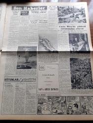 Vatan Gazetesi - 17 Ocak 1955 - Ahmet Emin Yalman Köşe Yazısı - Mısır Arap Başvekillerini Toplantıya Çağırıyor - İran Türkiye Irak Paktına Katılmayacağını Dün Bildirdi - Kıbrıs'ta Rumlar Hala Enosis Diye Bağırıyor -  Rotschild Öldü - Manhattan'da Üç Oda Yazan Simenon Yazı Dizisi - Çalışma Enstitüsü Bugün Açılıyor - Washington Ve Üçlü Balkan Anlaşması - Kanseri Azaltmak İçin Beş Şart - Costa Rica'da Şiddetli Çarpışmalar Oluyor - Hilton Oteline Beş Mil Keten Geliyor - Stalin'in Fransa'da Üvey Bir Kardeşi Varmış - Eski Faşist Bakanlar Nasıl Yaşıyorlar - Sir Julius Levy'nin Yükselişi Yazan Daphne Du Maurier Yazı Dizisi - Good Year Lastikleri - Ankara İstanbul İzmir Teknik Üniversite Radyosu  Yayın Programı - Gripin - Beşiktaş İstanbulspor'u Güçlükle Yendi - Fatih Kupası Üçüncü Yıl Yarışması - Mısır Bisiklet Turu - Adalet Beykoz'u 2 0 Yendi - Vefa Emniyet Maçı 0 0 - Adana Lig Maçları Sona Erdi - Yugoslav Takımı Lubliana Eskişehir'de Mağlup Oldu - 52 Kiloda Hüseyin Akbaş'ın Galibiyeti