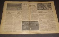 TÜRKSPOR / HAFTALIK SPOR MECMUASI / SAYI: 74 - 27 EYLÜL 1948 / WACKER ÜÇ MAÇTA GALİP BİRİNDE MAĞLUP, CERDAN DÜNYA ŞAMPİYONU OLDU, TABLE TENİS
