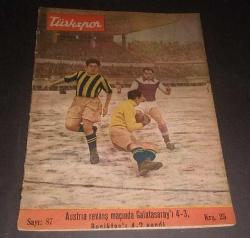 TÜRKSPOR / HAFTALIK SPOR MECMUASI / SAYI: 87 - 27 ARALIK 1948 / AUSTRIA REVANŞ MAÇINDA GALATARASAY'I BEŞİKTAŞ'I YENDİ, FENERBAHÇE KAZANDI