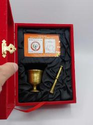 PİRİNÇ HAVAN, KOLEKSİYONLUK ECZACI HAVANI EFEMERASI PULU İLE ORİJİNAL KUTUSUNDA..