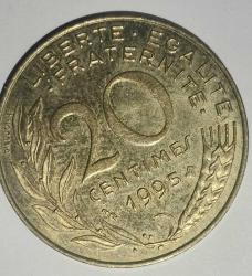 FRANSA 1995  20 CENTIMES