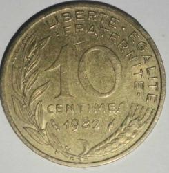 FRANSA 1982   10 CENTIMES