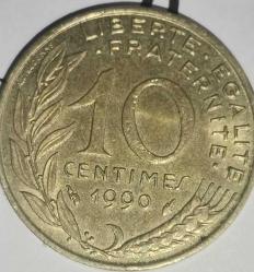FRANSA 1990   10 CENTIMES
