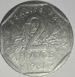 FRANSA 1981   2 FRANC