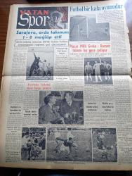 Vatan Gazetesi - 12 Ocak 1955 - Ahmet Emin Yalman Köşe Yazısı - Maarif Bütçesi Görüşülürken Tartışmalar Oldu - Başvekil Adnan Menderes Basra'ya Gitti - Edirne'de 707 Bina Hasara Uğradı - Müzelerimiz Muazzam Bir Facia Teşkil Ediyor - İngiliz Anayasası Mütehassısı Sir Stephen King Halk Geldi - Manhattan'da Üç Oda Yazan Simenon Yazı Dizisi - Migros Hakkında Bugün İzahat Verilecek - Şişli Sirkeci Taksim Karaköy Dolmuş Durakları - Devlet Vekili Fatin Rüştü Zorlu Paris'e Gitti - Mareşal Graziani Öldü - Suriye'de Arvad Adası Batıyor - Malenkov Molotov Mücadelesi Yazan Altemur Kılıç - Hint Musikisi - Dansöz Ludmilla Şantöz Mü Olacak - Sir Julius Levy'nin Yükselişi Yazan Daphne Du Maurier Yazı Dizisi - Okuyucu Fikir Ve Şikayetleri Dinleyen Ve Derleyen Ahmet Refik Noyan - Borsa - Bulmaca - Amerika'da Komünistliğin Cezası Arttırılıyor - Sarajevo Ordu Takımını 1 0 Mağlup Etti - Fenerbahçe Basketbol Takımı Kampa Girmiyor - Bisiklet Yarışı Yarın Kahire'de Başlıyor - Galatasaray Beyoğluspor Maçı