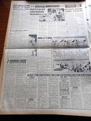 Vatan Gazetesi - 21 Mayıs 1958 - Kıbrıs'taki Rumlar İlhaktan Vazgeçtiler - Kıbrıs Valisi Sir Hugh Foot Dün Adaya Döndü - Kandilli Rasathanesi - Fransız Anayasasında Değişiklik Yapacak - İstanbul Vali Ve Belediye Reisi başkan Vekili Ethem Yetkiner - Atatürk İle İlgili Yeni Bir Film - Atatürk'ün Eski Bir Demeci Yüzünden Zafer Gazetesi Ulus'a Çattı - Suvat Ve Sarıyer Kaptanları Bugün Yargılanacak - Karaköy'de 87 Bina Daha Yıktırılıyor - Hukuk Fakültesi Anayasa Hukuku Profesörü Hüseyin Nail Kubalı Yılın Son Dersini Verdi - Sonradan Yaşamak Yazan Tarık Buğra Yazı Dizisi - Yandan Akıyor Yandan Yazan Adnan Veli Yazı Dizisi - İslam'da Laiklik - Üçüncü Türkçe Yazan Ahmet Kutsi Tecer - Nurcular İzmir Gazetelerine De Tehdit Mektupları Gönderdiler - Cannes Film Festivalinden Yazan Aydın Arzak - Burç Falı - Fenerbahçe Resmen Amerika'ya Çağrıldı - Bulmaca - Yılın Başarılı Kalecisi Özcan Arkoç Profesyonel Olmaya Karar Verdi - Galatasaray Lokomotif Yarın Karşılaşıyor - Lefter Bu Hafta Oynayacak