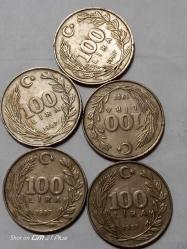 TÜRKİYE CUMHURİYETİ 100 LİRA 1987  ÇÇT