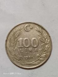 TÜRKİYE CUMHURİYETİ 100 LİRA 1987  ÇÇT