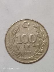 TÜRKİYE CUMHURİYETİ 100 LİRA 1987  ÇÇT