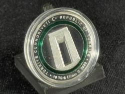 Darphane 1915 Çanakkale Köprüsü Polimer Hatıra Parası ışıklı Kadife Kutusunda