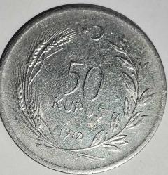 Efemera - TÜRKİYE  1972   50 KURUŞ - kitantik - kitaLog