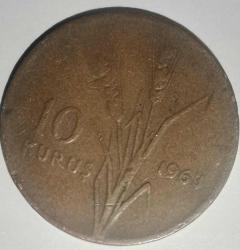 TÜRKİYE 1963  10 KURUŞ