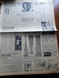 Vatan Gazetesi - 12 Mayıs 1958 - Heybeliada Vapuru Gece Yandı - Lefkoşe'de Binlerce Türk Taksim İçin Nümayiş Yaptı - Karamanlis Yunanistan Seçimlerinde Önde Gidiyor - Etibank'ın Satışlarında Yükselme Var - Adapazarı'nda Sait Faik Abasıyanık İçin Tören Yapıldı - Vatan Caddesinde 3 Çocuk Boğuldu - Sonradan Yaşamak Yazan Tarık Buğra Yazı Dizisi - Yandan Akıyor Yandan Yazan Adnan Veli Yazı Dizisi - Demokrat Parti'nin Dış Yardım Anlayışı Yazan Coşkun Kırca - Fransa'da Kabine Buhranı Devam Ediyor - Hoş Memo Karikatür - Gençlik Parkında Amerikalı İle Öpüşen Bir Kız Linç Ediliyordu - Jayne Mansfield Sanıldığı Gibi Değilmiş - Cannes film Festivalinden Yazan Aydın Arzak - Dalgacı Mahmud Çizen Kim - Rüzgar Çelebi Çizen Guy Bara - Stiv Roper Çizen Saundes ve Waggon- Genç Milli Takımımız Bulgarlara Yenildi - Beykoz Kongresini Muhalefet Kazandı - Federasyon Kupasını Ankara'da Hilal Aldı - Karagümrük'ün Yeni Bütçesi 600 Bin Lira