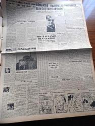 Vatan Gazetesi - 24 Nisan 1957 - Başvekil Adnan Menderes Dün Amerikan Büyükelçisi İle Görüştü - Kıbrıs'ta Türkler Gösteri Yaptılar - 23 Nisan Bayramı Yurtta Kutlandı - Selwyn Lloyd Eşini Zina Suçu İle Mahkemeye Verdi - Modern Jimnastik - Fikir İşçileri İçin Yeni Kanun Hazırlanıyor - Hürriyet Partisi Kıbrıs İçin Hükümetten İzahat İsteyecek - Asya Sahnesindeki Heyecan Dolu Dram Yazan Ahmet Emin Yalman Köşe Yazısı - İzmir'de 23 Nisan Gösterisi Yapılmadı - Çanakkale Türk'ün Kahramanlık Destanı Yazan Alan Moorehead Yazı Dizisi - Sanat Eseri Sanat Eşyası Yazan Ahmet Kutsi Tecer Köşe Yazısı - Eflatun Kız Yazan Nihal Yeğinobalı Yazı Dizisi - Osman Bölükbaşı Kıbrıs İçin Hükümet Milleti Tenvir Etmedi Diyor - Pablo Casals Festivali Başladı - Hoş Memo Karikatür - Behzat Butak Kayseri Gülleri Komedisinde Bodos Ağa Rolünde  Fotoğraf - Batakhane İnsanları Yazan Adnan Veli Yazı Dizisi - 1001 Gece Masalları Hazırlayan Suat Taşer Yazı Dizisi - Dünya Nelere Gülüyor Karikatür - Galatasaray Beşiktaş Maçı