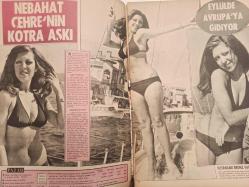 Pazar Haftalık Aktüalite Sinema Tiyatro Müzik ve Magazin Dergisi - 4 Ağustos 1972 - Sayı:828 - Nebahat Çehre - Sevda Ferdağ - Nebahat Çehre'nin kotra aşkı - Eylül'de Avrupa'ya gidiyor - Ertem Göreç - Kartal Tibet - Mine Mutlu'ya film yasağı konulmaz - Kunt Tulgar - Pınar Çelebi - Doğan Tamer - Süleyman Turan - Sevda Ferdağ - Turneler Kraliçesi - Mine Soley Yeşilçam'ın en çok turne yapan yıldızı - Türkan Şoray - Tursil Deterjan Reklamı - Sezer Güvenirgil - Tunç Oral - Yeşilçam'da kıyım başladı - Alev Akakar - Behçet Nacar - Funda Ege - Ceyda Karahan - Oktar Durukan - Sami Tunç - Erdo Vatan - Bahar Erdeniz'in deniz rejimi - Uğur Güçlü baba oldu fotoğraf ve haberi - Tam Takım Dergi