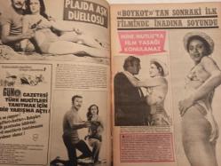 Pazar Haftalık Aktüalite Sinema Tiyatro Müzik ve Magazin Dergisi - 4 Ağustos 1972 - Sayı:828 - Nebahat Çehre - Sevda Ferdağ - Nebahat Çehre'nin kotra aşkı - Eylül'de Avrupa'ya gidiyor - Ertem Göreç - Kartal Tibet - Mine Mutlu'ya film yasağı konulmaz - Kunt Tulgar - Pınar Çelebi - Doğan Tamer - Süleyman Turan - Sevda Ferdağ - Turneler Kraliçesi - Mine Soley Yeşilçam'ın en çok turne yapan yıldızı - Türkan Şoray - Tursil Deterjan Reklamı - Sezer Güvenirgil - Tunç Oral - Yeşilçam'da kıyım başladı - Alev Akakar - Behçet Nacar - Funda Ege - Ceyda Karahan - Oktar Durukan - Sami Tunç - Erdo Vatan - Bahar Erdeniz'in deniz rejimi - Uğur Güçlü baba oldu fotoğraf ve haberi - Tam Takım Dergi