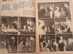 Pazar Haftalık Aktüalite Sinema Tiyatro Müzik ve Magazin Dergisi - 6 Mart 1965 - Sayı:441 - Genç Kız Kalbi ve Yenilmez Yumruk Çizgi Romanı - Özcan Tekgül - Beyrut Dağlarında Striptease yapıyor - Aşk Korkusu Fotoromanı - Boncuk Çizgi Romanı - Sinema Haberleri - Elke sommer - Doktor Kilder ve Kırık Kalp Çizgi Romanı - Yüzbin öpücüğü binlerce kız bölüştü - Kanepede iki kişi - Zeynep Berk - Hanımlarla başbaşa - Nicole Bernard - Cehennemde Bir Melek - Jean Sherman - Bu yıldızları ben meşhur ettim - Osman Faruk Seden - Onu Ben Kral Yaptım - Ayhan Işık - Bu haftaki yıldızınız - PURO Sabun Reklamı - Kalpten kalbe - Thea Fleming - Hasbi Tembeler Çizgi Romanı fotoğraf ve haberi - Tam Takım Dergi